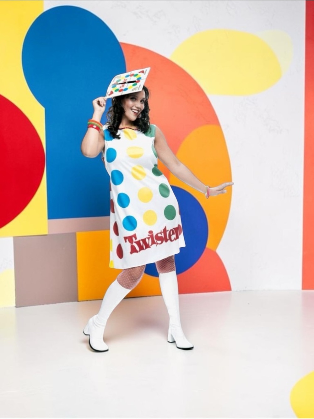 Adult Twister Game Dress Halloween Costume like new